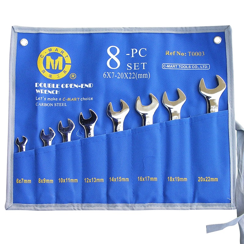 十件双头呆扳手开口扳手T0003A BC西玛工具CMART套装6-32mm呆头