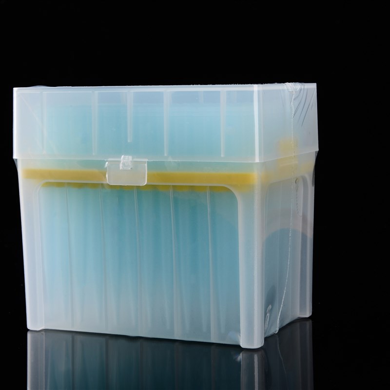 KIRGEN科进 1000ul加长移液器吸头 1ml蓝枪头盒装移液枪吸嘴 96支