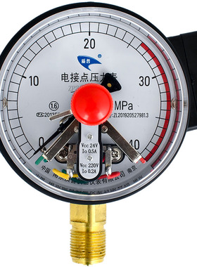 压滤机质普YXC100电接点压力表40BMPA控制器24V电接点220V油缸用