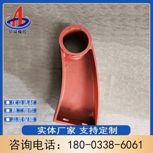 公路桥梁铸铁护栏支架立柱防撞护栏支架护栏底座钢板焊接牛角支架