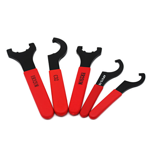 ER扳手ER8ER11 16 20 25C32UM刀柄螺帽钻夹头月牙勾头APU扳手