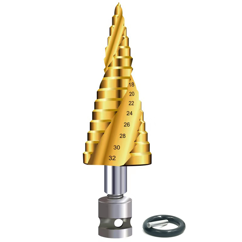 宝塔钻头电动起子钻头木工钻孔器气动扳手转换头阶梯钻头模板金属