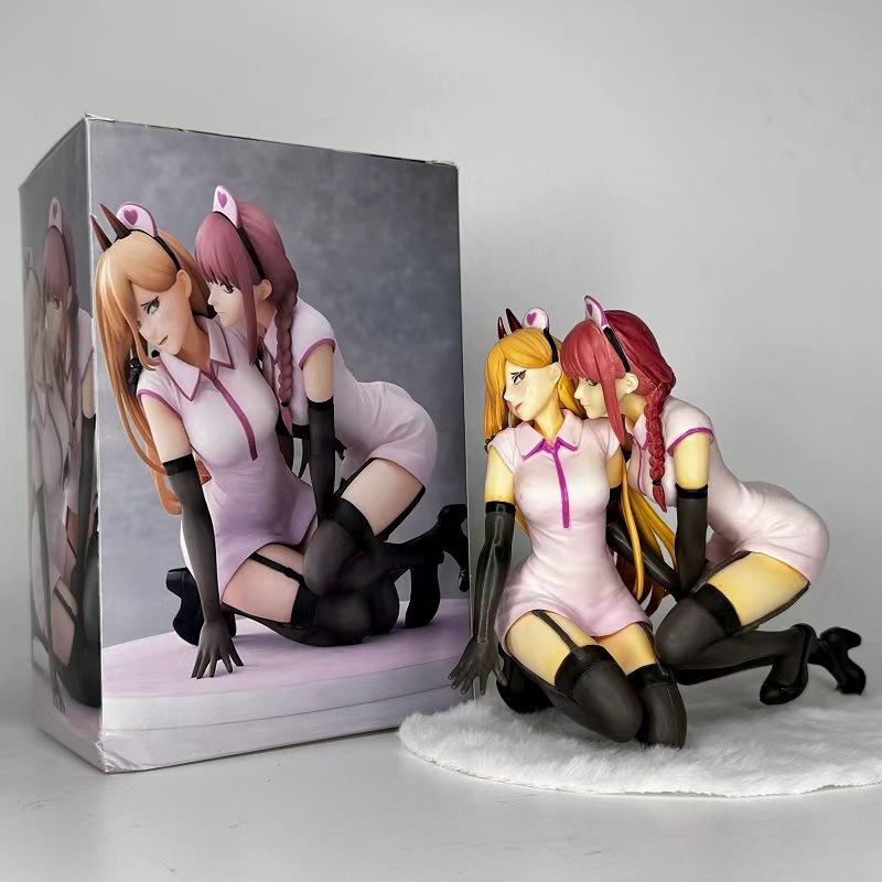 动漫美护士电锯人手办护士帕瓦&玛奇玛 模型桌面摆件