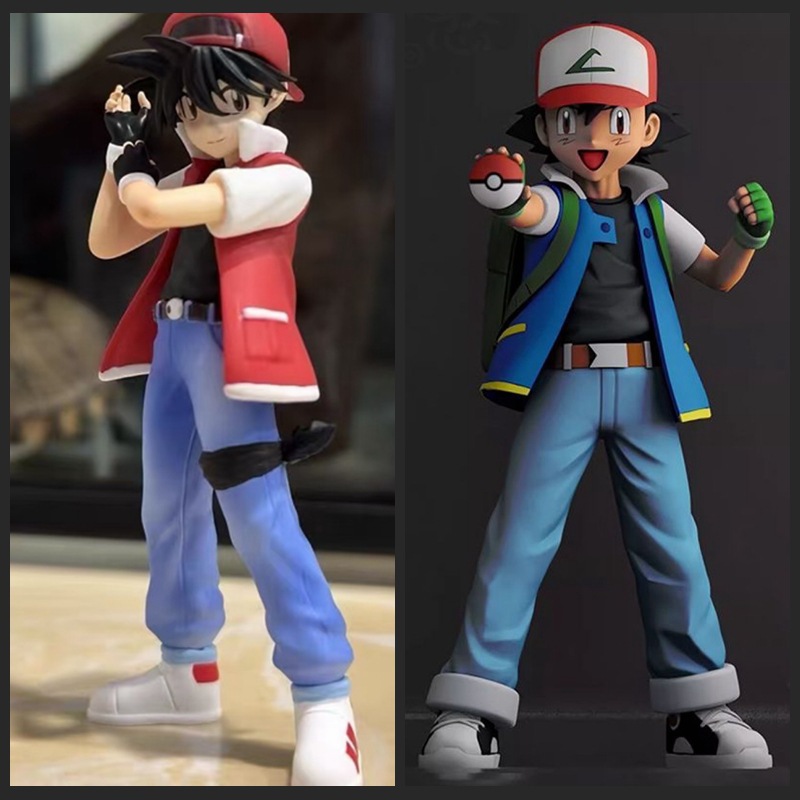 宠物小精灵训练师小智小赤模型摆件二次元可爱动漫手办工厂