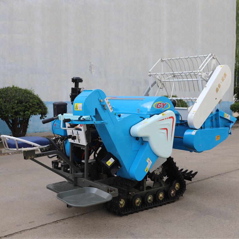 自动装袋稻麦收割机 操作简单水稻收割脱粒机视频 稻谷割晒机