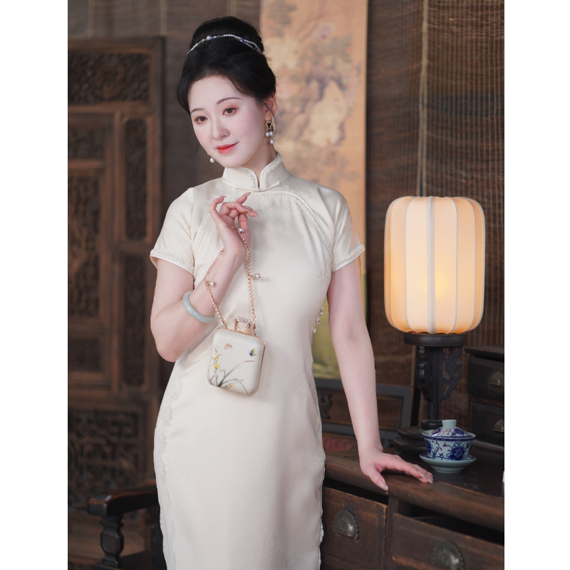 归美｜复古新中式旗袍2025新款年轻款高端气质改良平时可穿少女夏