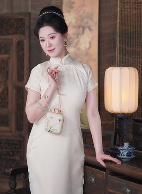 归美｜复古新中式旗袍2025新款年轻款高端气质改良平时可穿少女夏