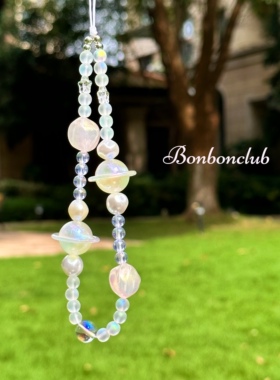 【Jasper 】bonbon原创幻彩梦幻法式手机挂件手机链ccd相机链