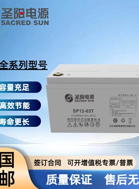 圣阳蓄电池12V65AH100AH38AH UPS应急储能电池高效节能全国包邮