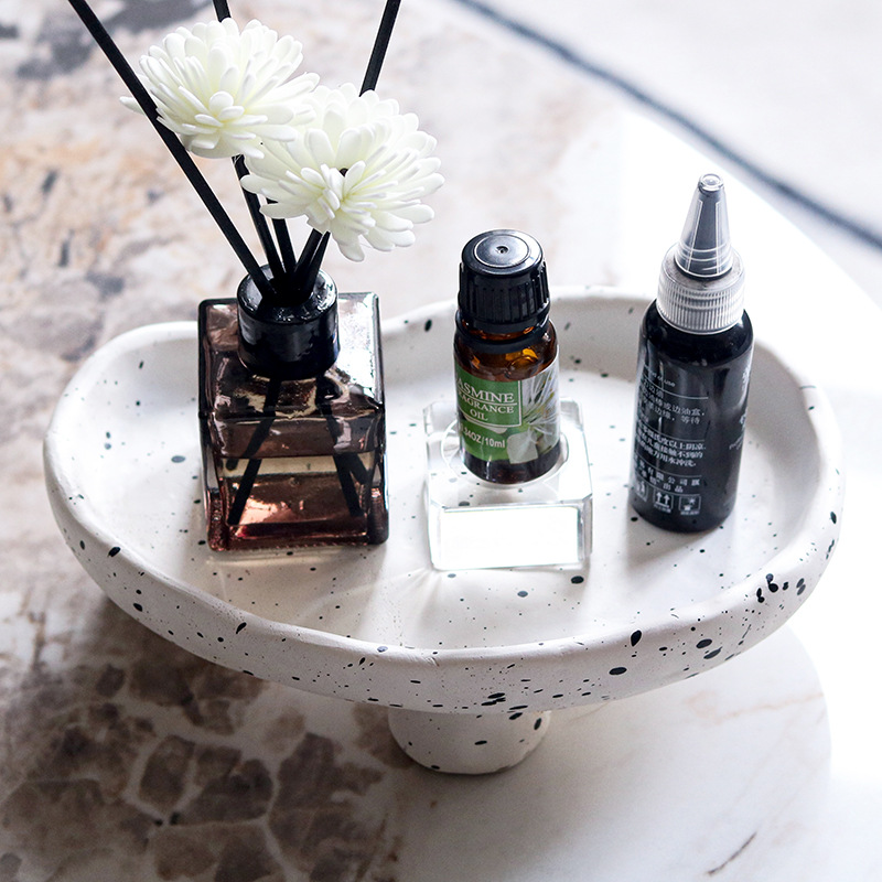 创意北欧简约豆豆三脚托盘ins风