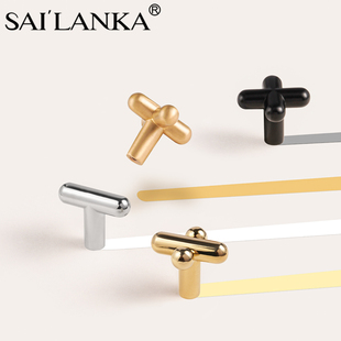 赛兰卡黄铜拉手加减乘除创意符号简约衣柜门拉手整体橱柜抽屉个性