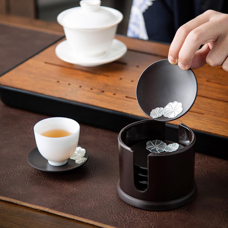 晟窑电木茶杯垫功夫茶垫杯垫茶杯托创意防烫隔热茶托茶具配件大全