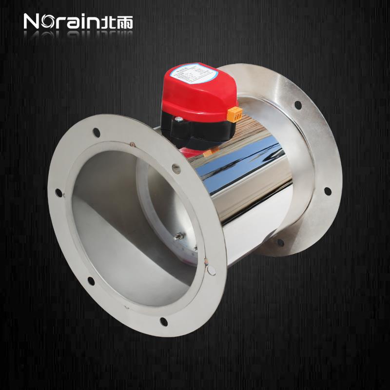 201不锈钢双法兰电动风阀 硅胶密封 圆形调节阀 密闭蝶阀 可定制