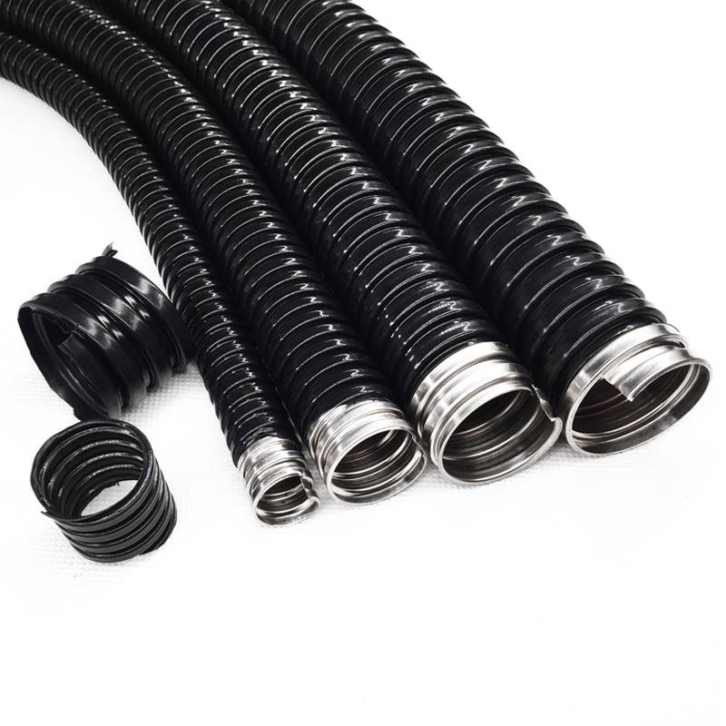304不锈钢包塑金属软管电线保护套管塑料波纹管金属软管蛇皮管
