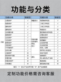 定制三相自动重合闸漏电断路器智能缺相欠压过载485通讯光伏并网