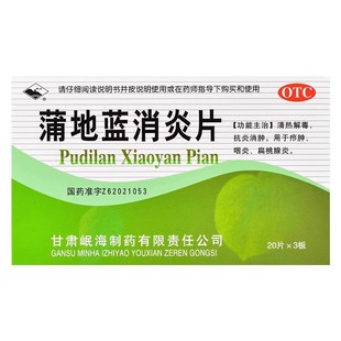 包邮】岷州 蒲地蓝消炎片60片