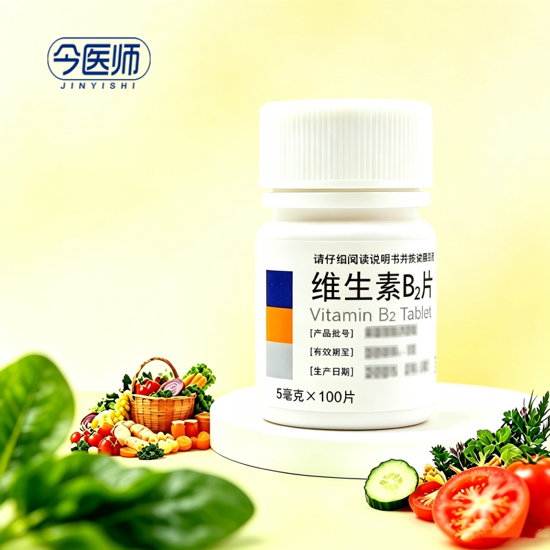 [东北]维生素B2片5mg*100片/瓶口角炎、唇干裂、舌炎、阴囊炎、结膜炎、脂溢性皮炎