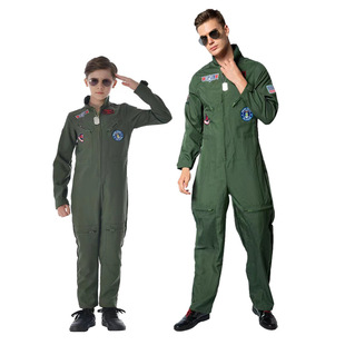 跨境新款万圣节壮志凌云飞行员制服酒吧派对运动会cos表演舞台服