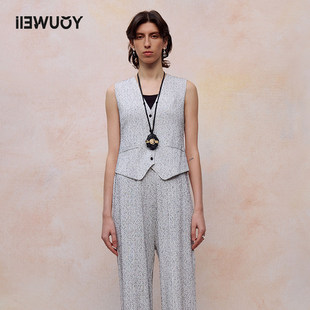 YOUWEI有尾夏季马甲背心花纱针织马甲女Y3624207