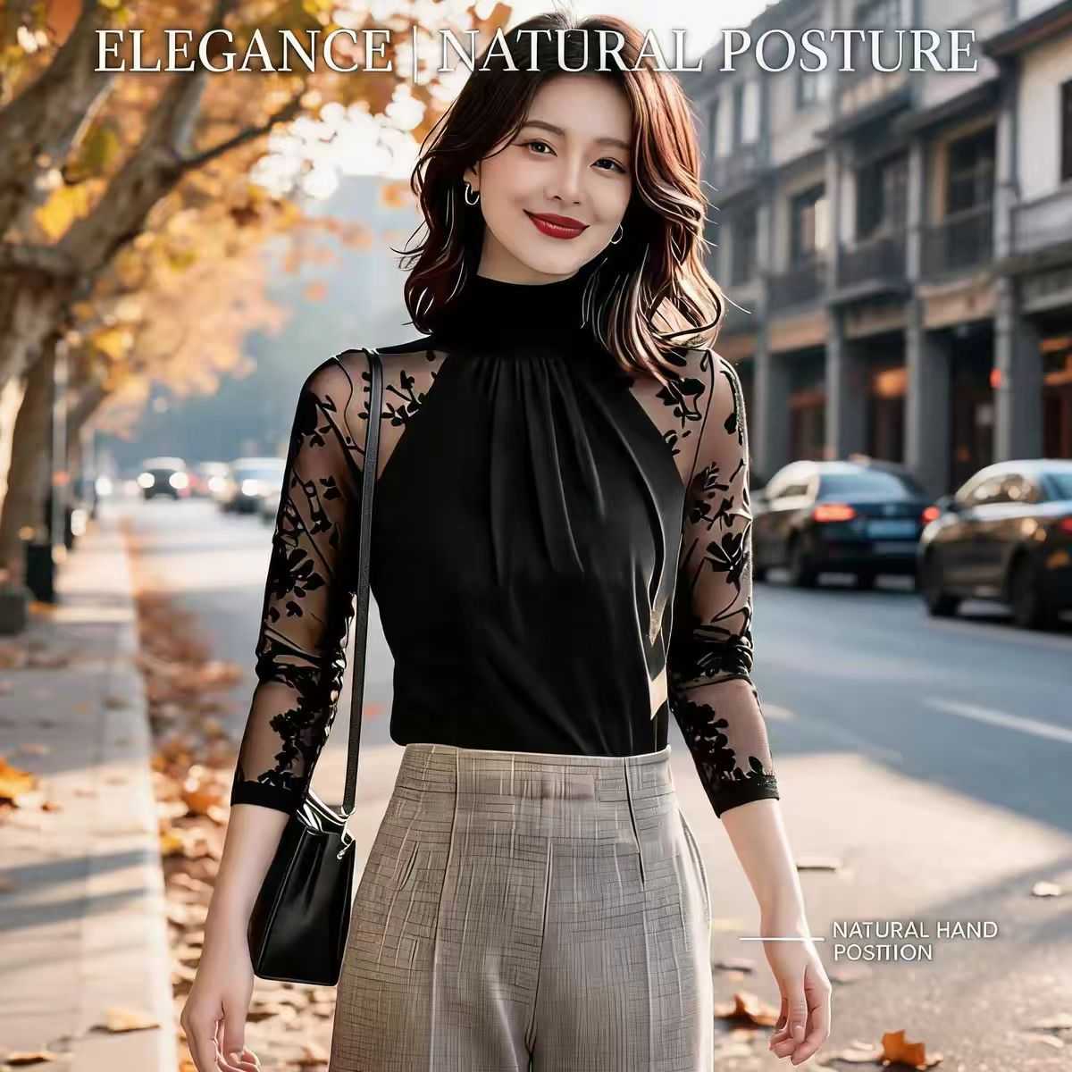 2026秋季新款韩版修身显瘦高龄女