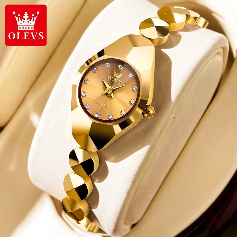 瑞士正品手表女款2023新款女士小表盘电子手表钨钢简约送女友礼物