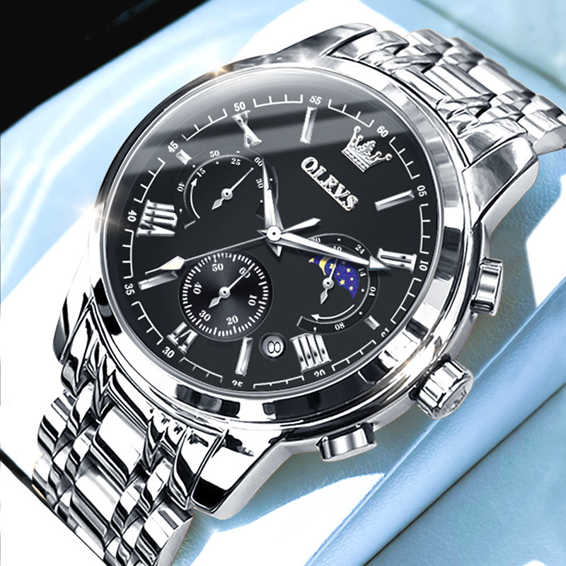 手表 男款瑞士正品男士手表机械男表学生夜光新款潮流电子名表