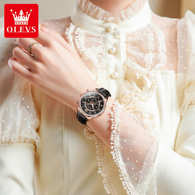 手表女2023新款轻奢小众非机械夜光初高中学生女士瑞士品牌十大