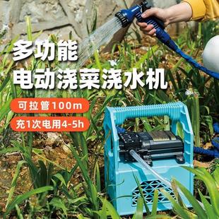 小型充电抽水泵浇菜神器浇水机农用抽水浇地菜园灌溉家用淋菜12V