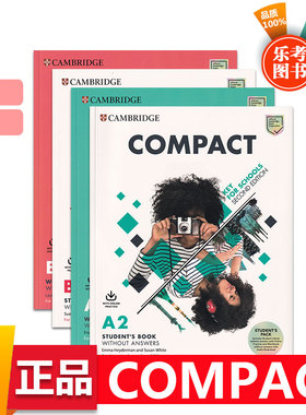 剑桥大学出版社原版进口剑桥考级教材2020年KET综合教程青少版Compact Key for Schools A2学生书+练习册