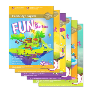 剑桥YLE官方备考教材Fun for starters movers flyers剑桥少儿英语剑桥考级教材YLE考试