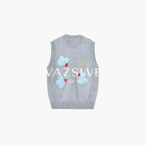 【VAZSLVE/全新奢品】捡漏-时尚立体花朵针织背心-BOF6802