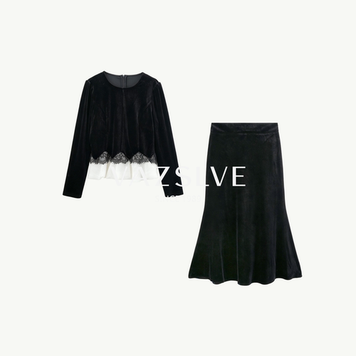 【VAZSLVE/全新奢品】捡漏-新款时尚高级设计感套装-BO15098