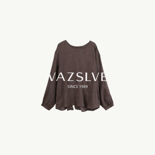【VAZSLVE/全新奢品】捡漏-韩系简约圆领衬衫上衣-BO11766