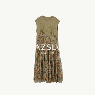 【VAZSLVE/全新奢品】捡漏-印花拼接潮流时尚连衣裙-26301