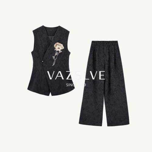 【VAZSLVE/全新奢品】捡漏-设计师时尚绣花休闲套装-BO7808