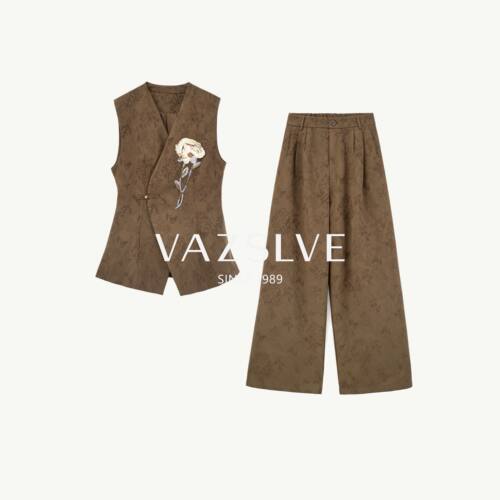 【VAZSLVE/全新奢品】捡漏-设计师时尚绣花休闲套装-BO7808