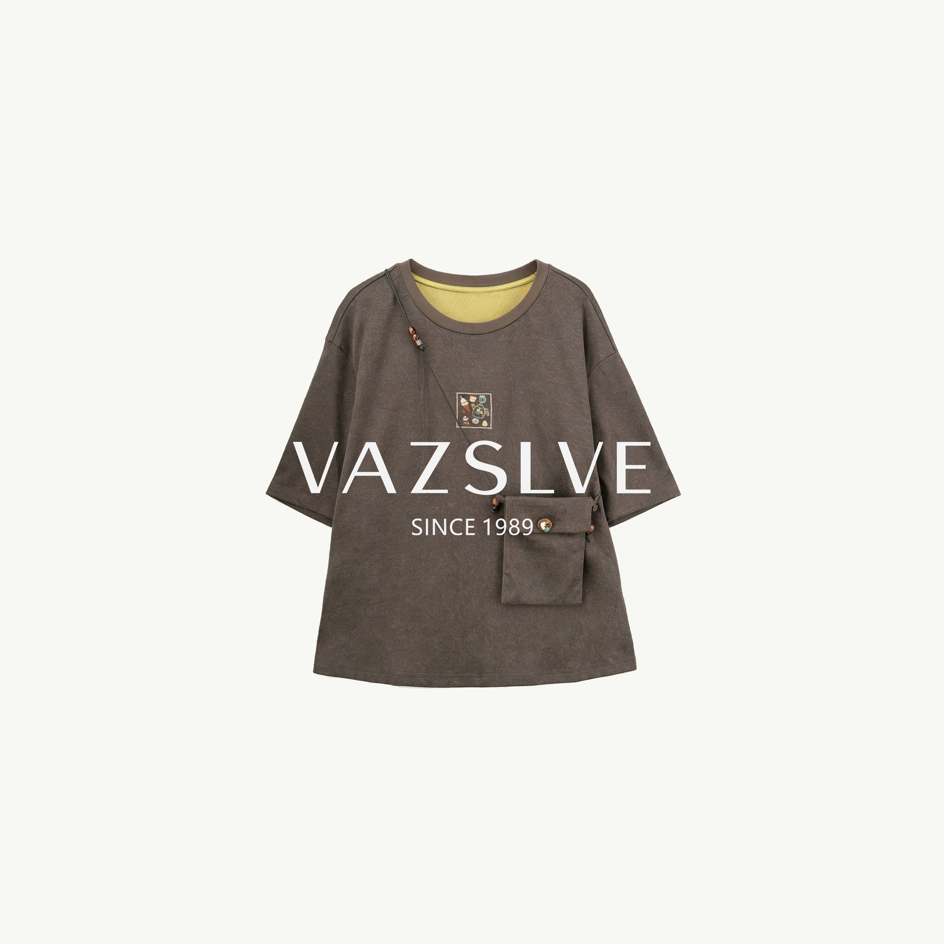 【VAZSLVE/全新奢品】捡漏-夏季新款宽松休闲T恤-BO566101 - 实物图