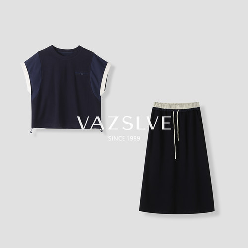 【VAZSLVE/全新奢品】捡漏-夏季休闲舒适无袖套装-6XLLH1280