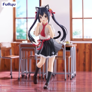 【进口品质】FuRyu 轻音少女猫耳中野梓GK手办平泽唯桌面机箱摆件