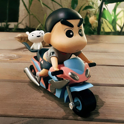 机车蜡笔小新手骑摩托小新