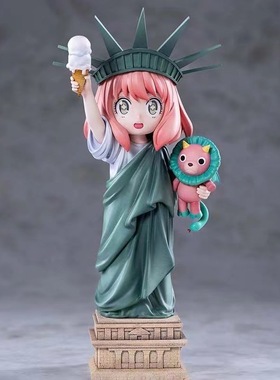 间谍过家家Mimo自由女神像阿尼亚手办模型动漫可爱美少女潮玩摆件