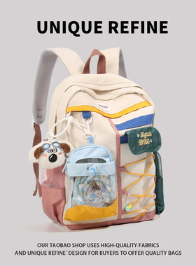 0719#新品 书包女初中生高中生背包白色痛包高颜值原创小众双肩包