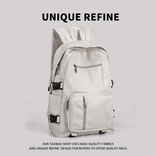 0306#新品 校园书包女款高中生大容量背包大学生宽肩带潮牌双肩包