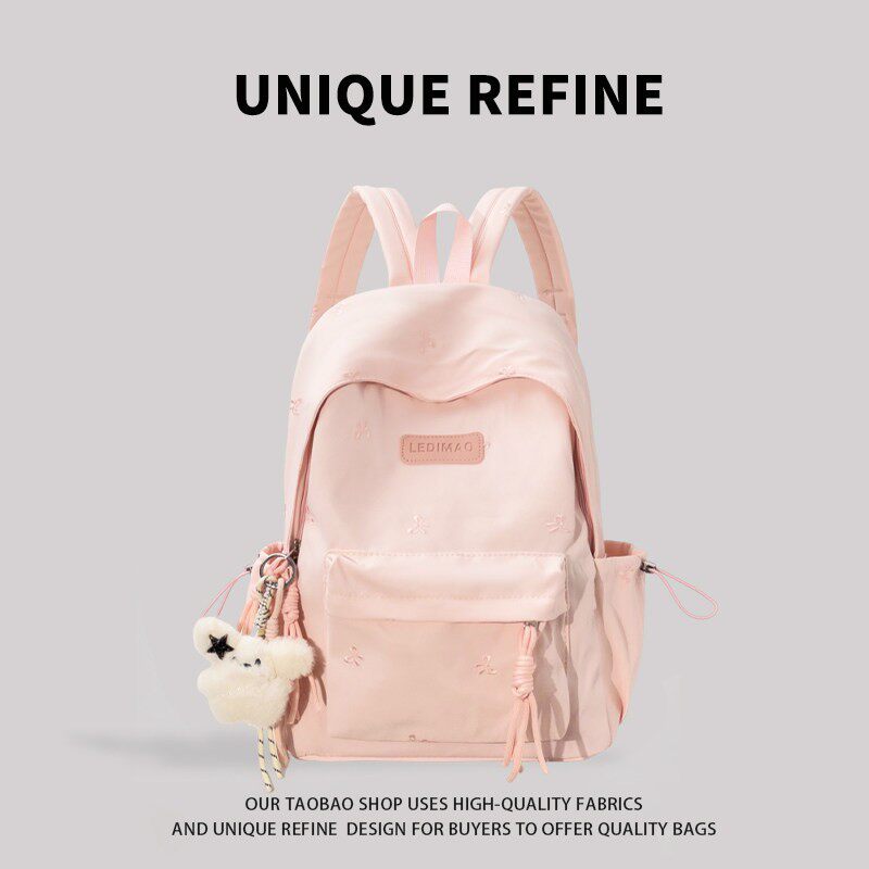 0323#新品 背包双肩女日系可爱高颜值双肩包初中生高中学院风书包