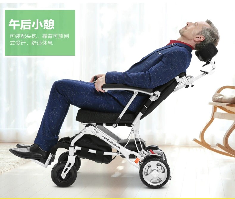 斯维驰电动轮椅智能全自动老人专用老年残疾人折叠轻便四轮代步车