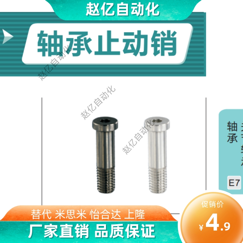 BKT21-D4-H7BKT22-D6-H9BKT26-D8-H11 轴承止动销标准L尺寸指定型