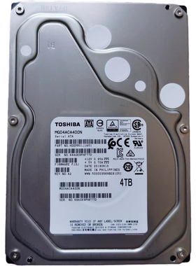 Toshiba/东芝 MD04ABA400V 4TB监控级硬盘128M 3.5寸SATA3 垂直盘