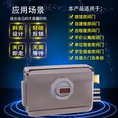 家用外装 门锁免布线出租屋大门铁门木门房间门通用电子锁智能门锁