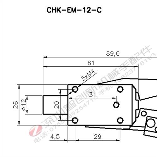 STAR水口夹注塑机配件机械手迷你小夹具CHK-EM-12-C附传感器