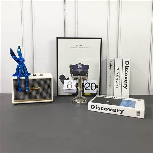 现代简约样板间儿童房书房摆件男孩房软装饰品音箱兔子装饰画组合,家居饰品,家饰软装搭配套装,淘宝优惠券,粉丝福利购,淘宝优惠卷